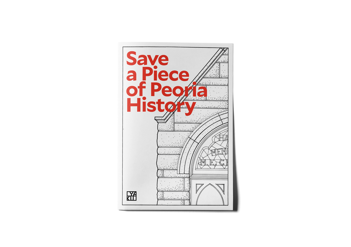 YAKU “SAVE HMC” CAMPAIGN<br><br>A brochure I designed to raise awareness of the urgency of the condition of Hale Memorial Church, and to initiate a funding campaign.