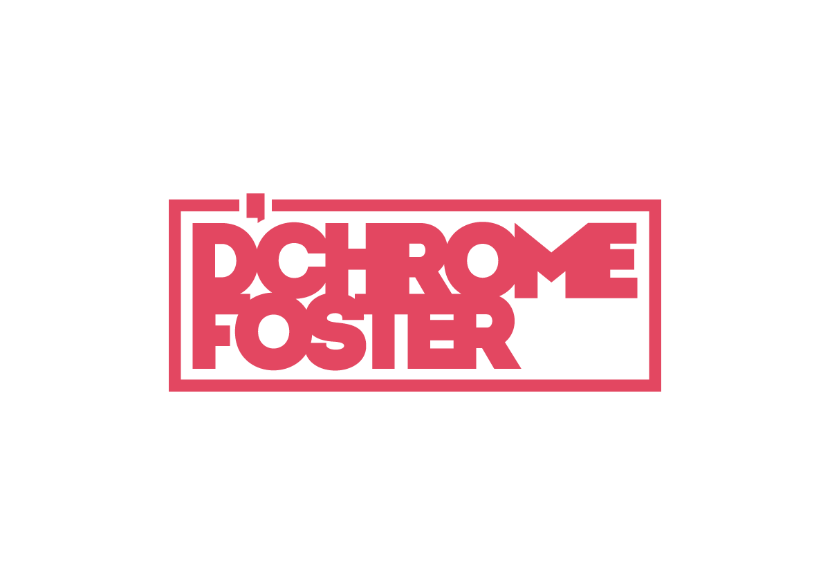 D'CHROME FOSTER<br><br>Working with the rapper and his team, I designed this identity mark to capture a bold, style-forward feel.