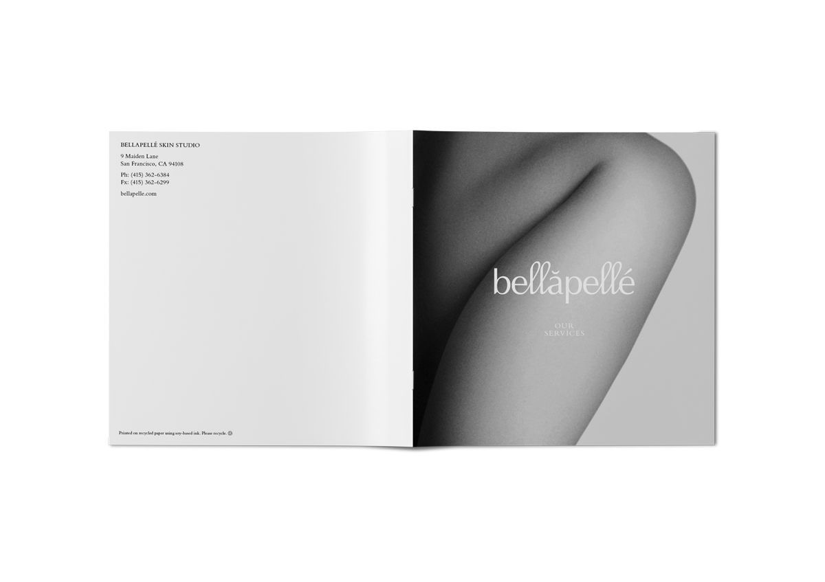 BellaPellé Skin Studio<br>Branding, Packaging, Collateral Design<br>Creative Direction; Art Direction; Graphic Design; Production Design