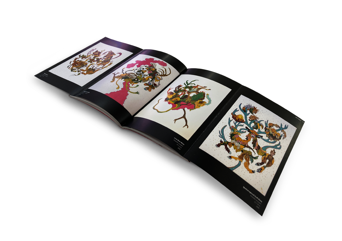 UKAYZINE<br><br>The double gatefold opens to showcase the artist’s series.