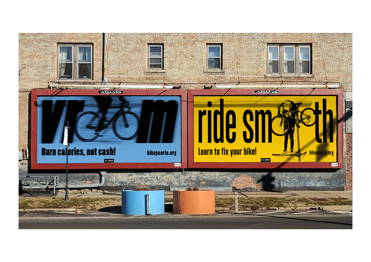 Bike Peoria<br>Graphic Identity Refresh; Collateral and Merchandise Design<br>Creative Direction; Graphic Design